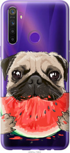 Чехол Мопс и арбуз для Realme 6i