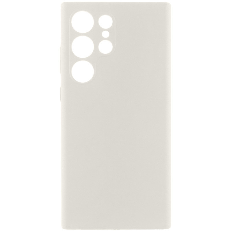 Чехол Silicone Cover Lakshmi Full Camera (AAA) для Samsung Galaxy S23 Ultra (Белый / White)