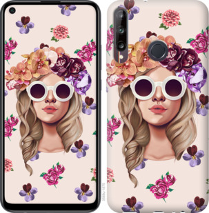 

Чохол Дівчина з квітами v2 для Huawei P40 Lite E 934012