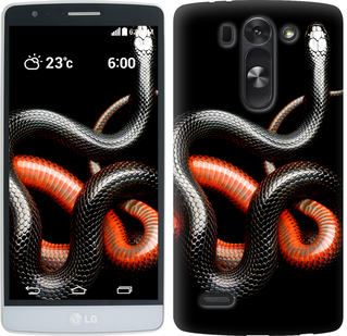 

Чохол Червоно-чорна змія на чорному тлі на LG G3s D724 482114