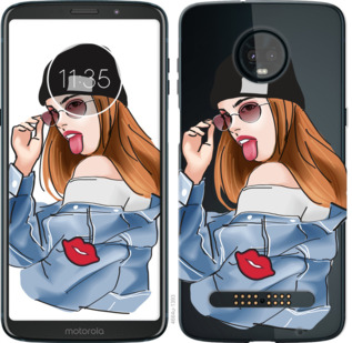 

Чехол Девушка v3 для Motorola Moto Z3 Play 843238