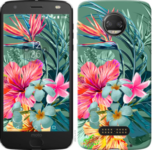 

Чехол Тропические цветы v1 для Motorola Moto G5 PLUS 845313