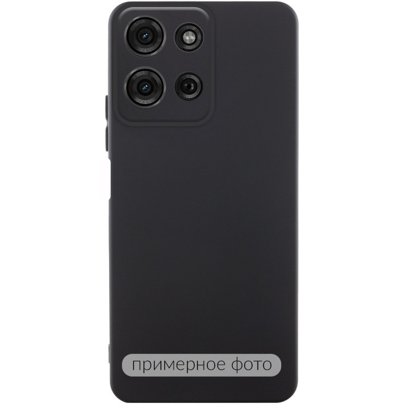 Чехол Silicone Cover Lakshmi Full Camera (AA) для Motorola Edge 60 / 60 Fusion (Черный / Black)