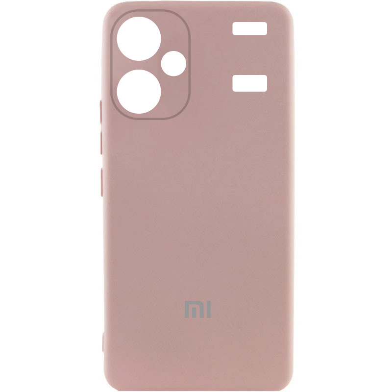 Чехол Silicone Cover Lakshmi Full Camera (AA) with logo для Xiaomi Redmi Note 13 Pro+ (Розовый / Pink Sand)