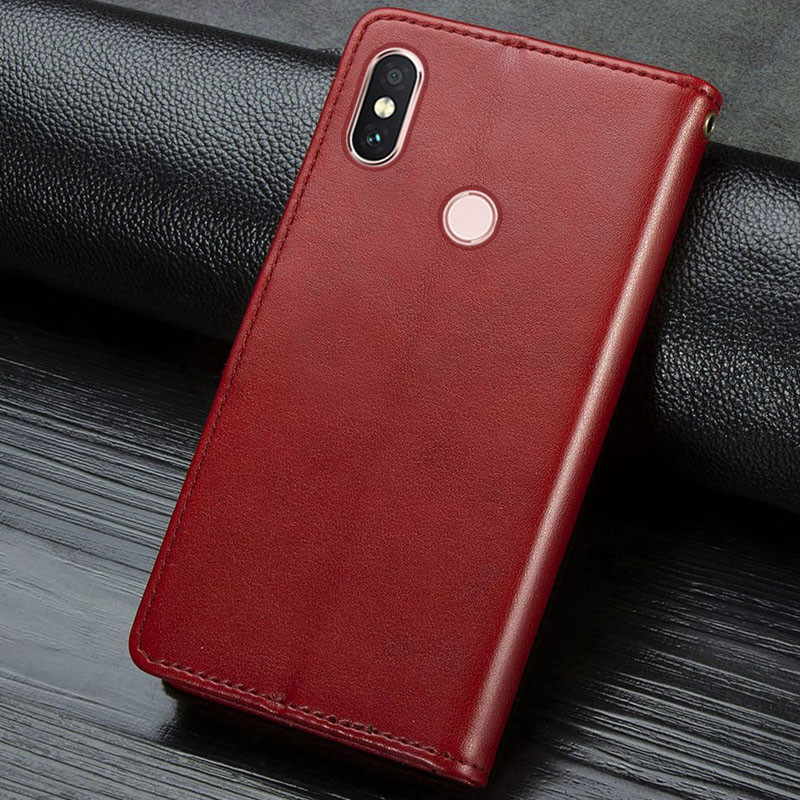 Заказать Кожаный чехол книжка GETMAN Gallant (PU) для Xiaomi Redmi Note 5 Pro / Note 5 (AI Dual Camera) (Красный) на vchehle.ua