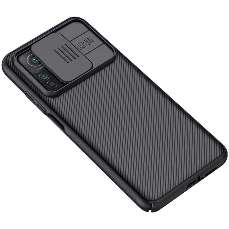 Замовити Карбонова накладка Nillkin Camshield (шторка на камеру) на Xiaomi Mi 10T / Mi 10T Pro (Чорний / Black) на vchehle.ua