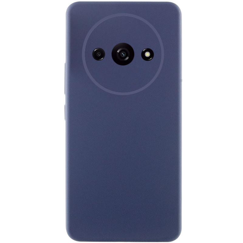 Чехол Silicone Cover Lakshmi Full Camera (AAA) для Xiaomi Redmi A3 (Темно-синий / Midnight blue)