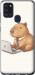 Чехол Funny Capybara CEO Working для Samsung Galaxy A21s A217F