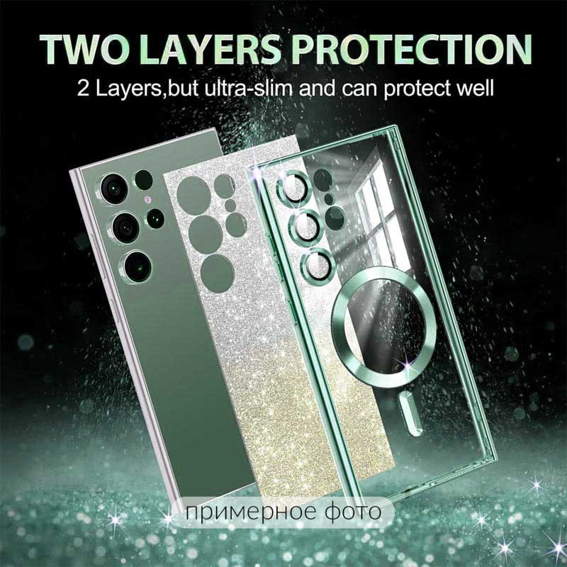 Фото TPU чехол Delight case with Magnetic Safe с защитными линзами на камеру для Samsung Galaxy S21 FE (Зеленый / Emerald) в магазине vchehle.ua