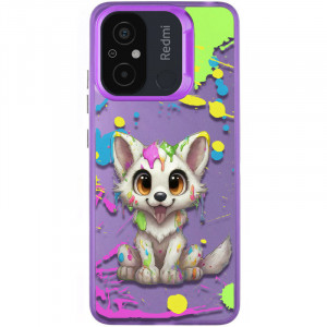 TPU+PC чехол TakiTaki Graffiti magic glow для Xiaomi Redmi 12C