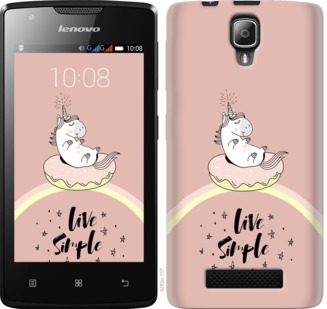 

Чехол Единорожка в пончике для Lenovo A1000 719284