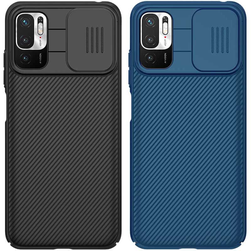Карбоновая накладка Nillkin Camshield (шторка на камеру) для Xiaomi Poco M3 Pro
