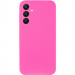 Фото Чехол Silicone Cover Lakshmi Full Camera (AAA) для Samsung Galaxy S24 FE (Розовый / Barbie pink) на vchehle.ua