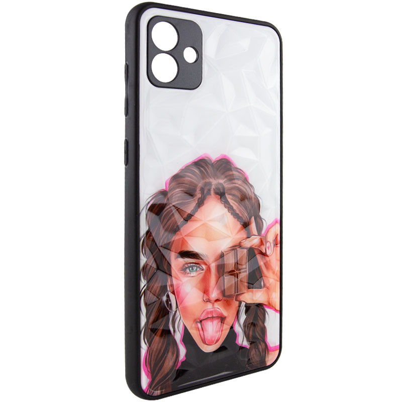 TPU+PC чехол Prisma Ladies для Samsung Galaxy A04 (Chocolate)