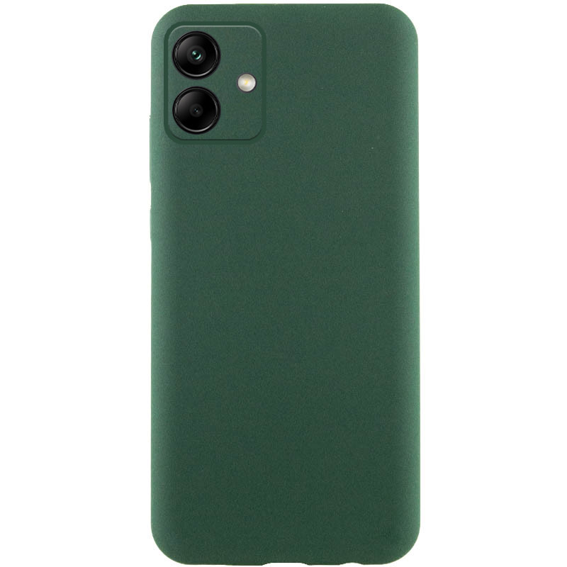 Чохол TPU GETMAN Liquid Silk Full Camera на Samsung Galaxy A06 (Зелений / Dark green)