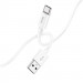 Фото Дата кабель Hoco X87 Magic silicone USB to Type-C (1m) (White) в маназині vchehle.ua