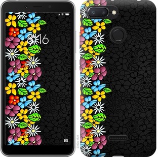 

Чехол цветочный орнамент для Xiaomi Redmi 6 673489
