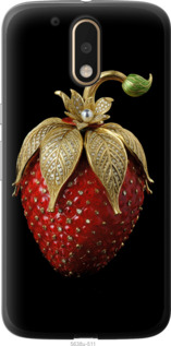 Чехол Клубника v3 для Motorola MOTO G4