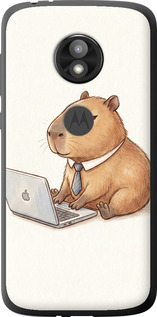 Чохол Funny Capybara CEO Working на Motorola Moto E5 Play
