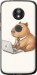Чохол Funny Capybara CEO Working на Motorola Moto E5 Play