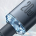 Купить Дата кабель Baseus Crystal Shine Series Type-C to Lightning 20W (1.2m) (CAJY00020) (Black) на vchehle.ua
