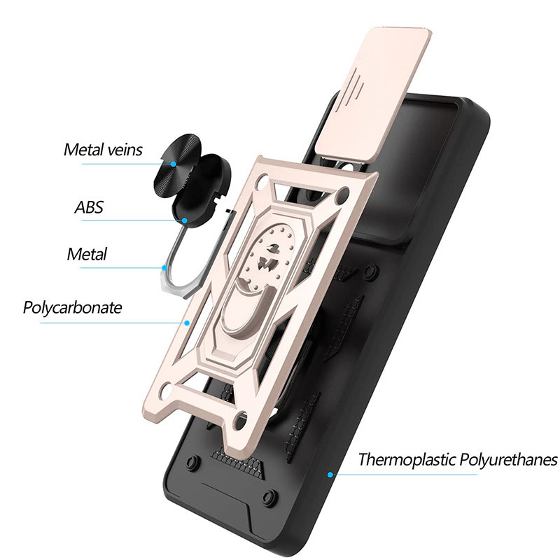 

Ударостійкий чохол Camshield Serge Ring for Magnet для Samsung Galaxy A52 5G (Золотий) 1162464