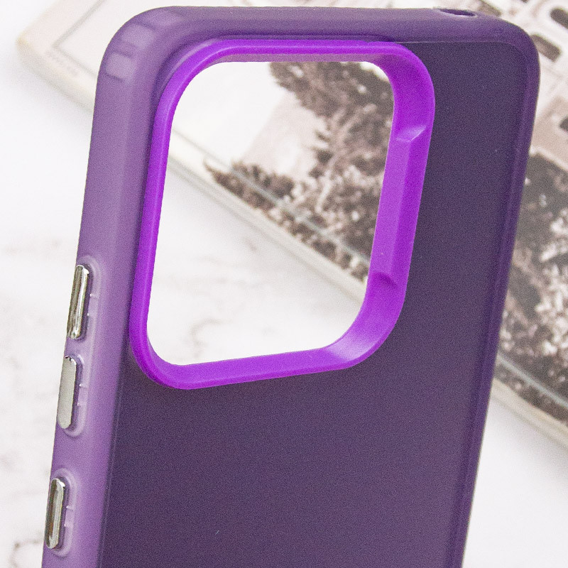 Фото TPU+PC чохол Magic glow with protective edge на Xiaomi Redmi 12C (Purple) в маназині vchehle.ua