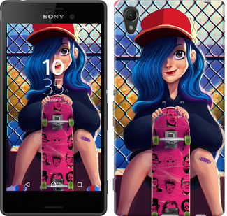 

Чехол Прикольная девочка со скейтбордом для Sony Xperia Z3+ Dual 618281