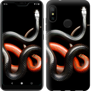 

Чехол Красно-черная змея на черном фоне для Xiaomi Redmi 6 Pro 677495