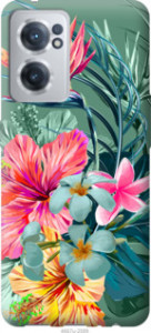 Чехол Тропические цветы v1 для OnePlus Nord CE 2