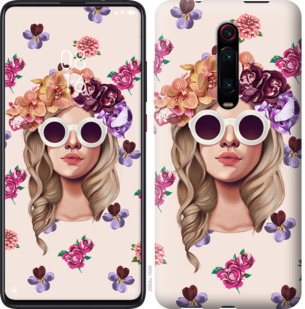 

Чехол Девушка с цветами v2 для Xiaomi Redmi K20 859080