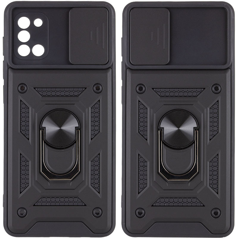 Ударостійкий чохол Camshield Serge Ring на Samsung Galaxy A31 (Чорний)