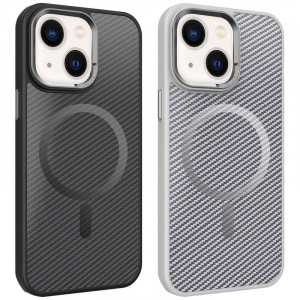 Чохол TPU+PC Carbon Mirage with Magnetic safe на Apple iPhone 15 (6.1")