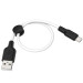 Фото Уценка Дата кабель Hoco X21 Plus Silicone MicroUSB Cable (0.25m) (Поврежденная упаковка / Черный / Белый) на vchehle.ua