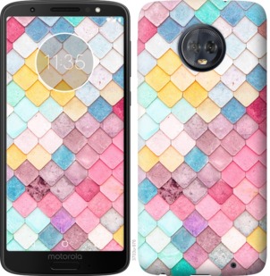 

Чехол Красочная черепица для Motorola Moto G6 Plus 763494