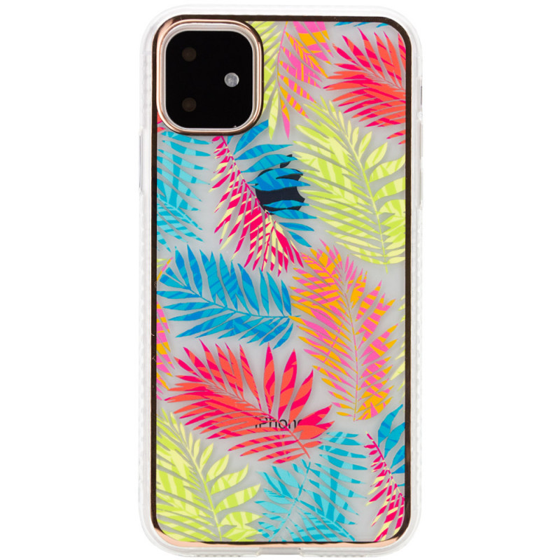 

TPU+PC чохол Flowers на Apple iPhone 11 (6.1") (Пальмове листя) 1165293