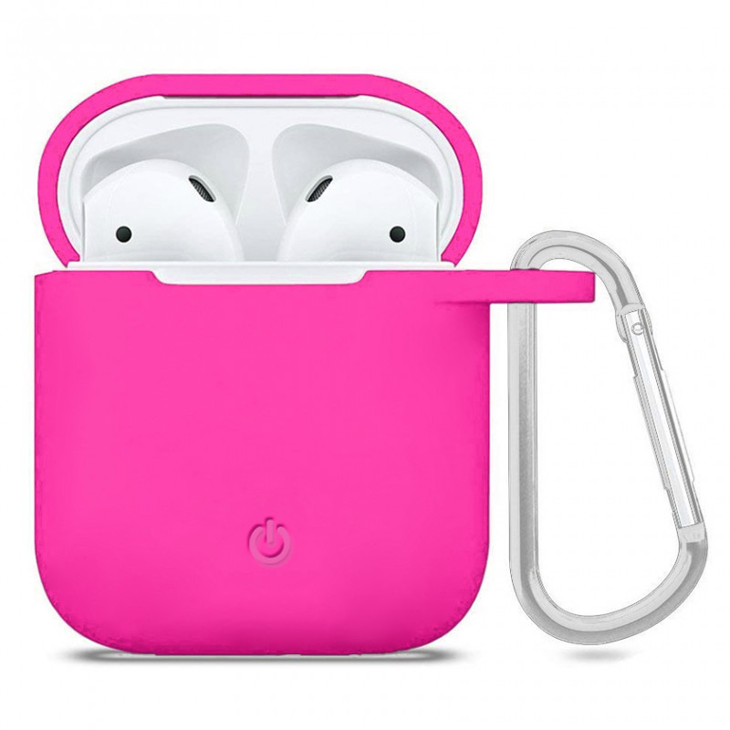 

Силіконовий футляр з карабіном на навушників AirPods (Рожевий / Shiny pink) 925631