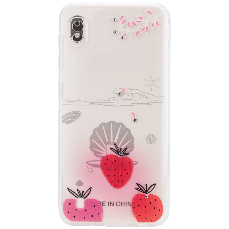 

TPU чохол Luxury Diamond full protective на Samsung Galaxy A10 (A105F) (Червоний / Полуниця) 715270