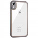 TPU чохол Transparent + Colour 1,5mm на Apple iPhone XR (6.1") (Grey)