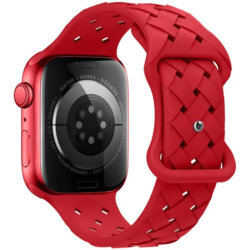 Фото Ремінець Hoco WA16 Flexible series Apple watch (42/44/45/49mm) (Big Red) на vchehle.ua