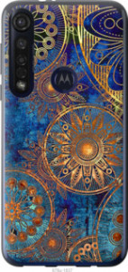 Чехол Золотой узор для Motorola G8 Plus