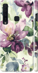 Чехол Цветы акварелью для Samsung Galaxy A9 (2018)