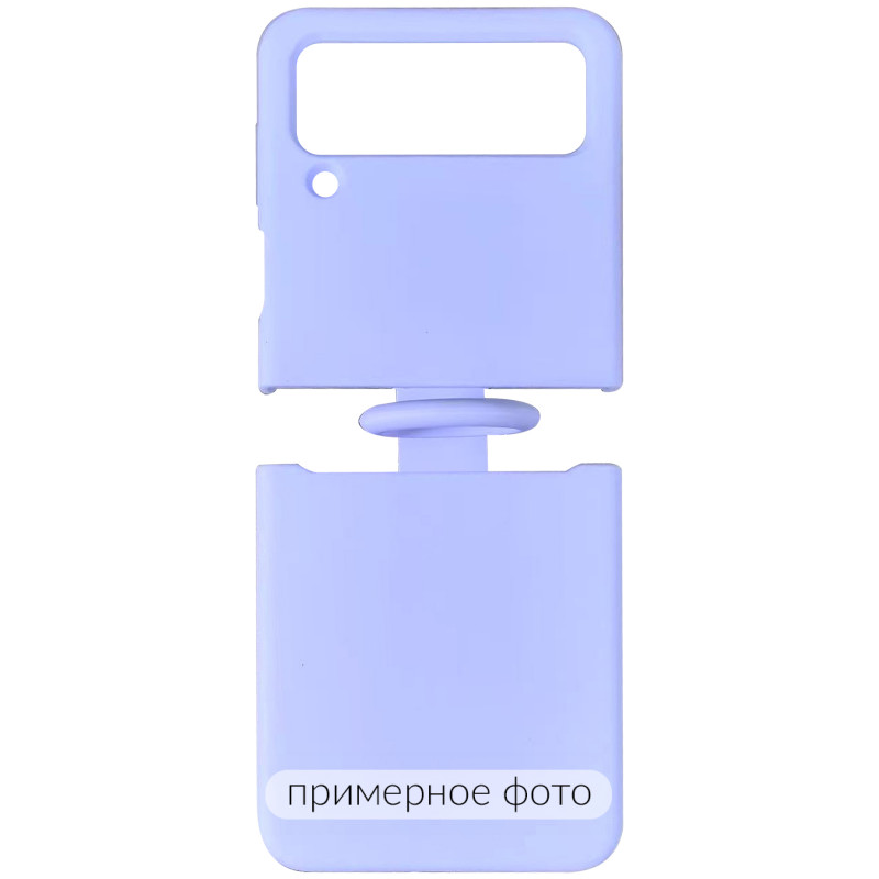 Чехол Foldables Silicone Cover Lakshmi (AAA) для Samsung Galaxy Z Flip4 (Сиреневый / Dasheen)