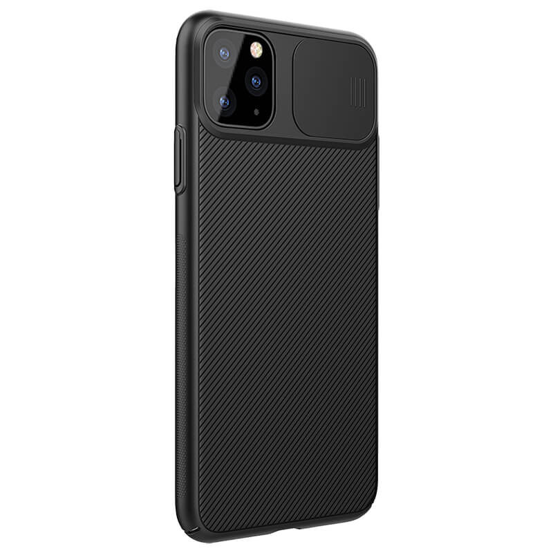 Купить Карбоновая накладка Nillkin Camshield (шторка на камеру) для Apple iPhone 11 Pro (5.8") (Черный / Black) на vchehle.ua