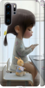 Чехол Милая девочка с зайчиком для Huawei P30 Pro