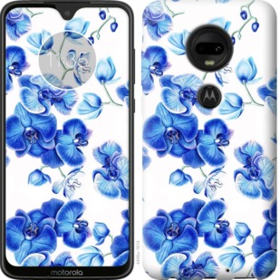 

Чехол Голубые орхидеи для Motorola Moto G7 725316