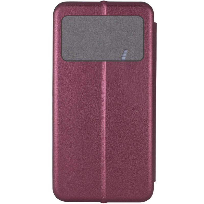 Фото Шкіряний чохол-книжка Classy на Xiaomi Poco M5 (Бордовый) на vchehle.ua