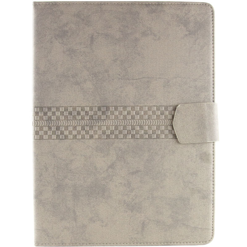 Универсальный чехол книжка Jeans с тиснением для планшета 9-10" (Серый)