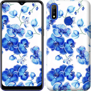 

Чехол Голубые орхидеи для Realme 3 920710