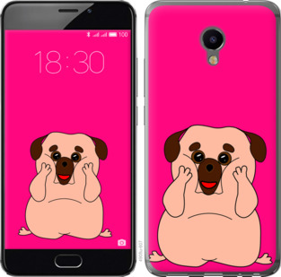 

Чохол Веселий мопс на Meizu M3e 928482